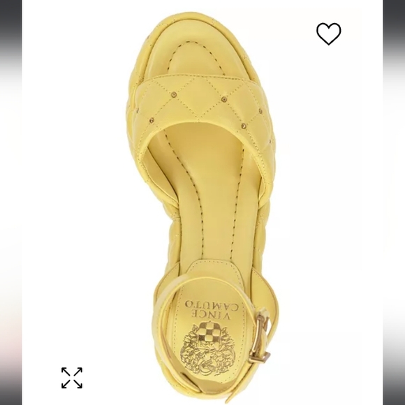 Vince Camuto Womens Ellah Platform Sandal Lemoncello 6M - Picture 4 of 7